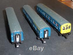 Graham Farish N gauge class 101 DMU 3 car BR blue DCC fitted boxed