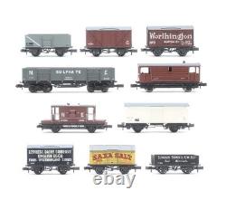 Graham Farish/ Peco'n' Gauge Rake Of 10 Assorted Goods Wagons