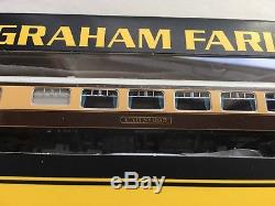 Graham Farish Pullman Coaches. Rake of 6 including Hadrian Bar. Umber and Cream