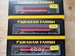 Graham Farish Set of 5 N Gauge BR Mk2F in Virgin livery 1 x BSO, 3 x TSO, 1 x FO