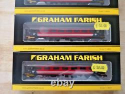 Graham Farish Set of 5 N Gauge BR Mk2F in Virgin livery 1 x BSO, 3 x TSO, 1 x FO
