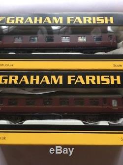 Graham Farish Stanier Coaches Lot of 6 BR Maroon 374-842+