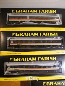 Graham Farish by Bachmann N Gauge 7x BR Intercity Charter MK1 Coaches