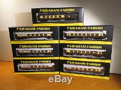 Graham Farish by Bachmann N Gauge 7x Mk1 Pullman Coaches Umber & Cream