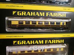 Graham Farish by Bachmann N Gauge 7x Mk1 Pullman Coaches Umber & Cream