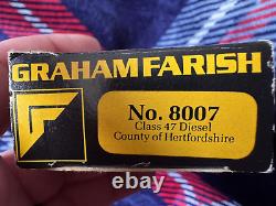 Graham Farish class NO. 8007, 47 diesel county of Hertfordshire- N gauge