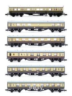Graham Farish/dapol N Gauge Rake Of 6 Assorted 1x Gwr Autocoach & 5x Br Coaches