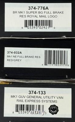 Graham Farish lot of 3 Rail Express Systems Vans, Super BG/BG/GUV, New, N Gauge