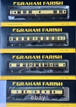 Graham Farish lot of 4 BR Mk1 coaches, Chocolate & Cream, New, N Gauge