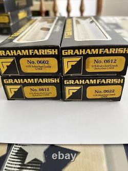 Graham Farish'n' Gauge 0602/0612/0622 Rake Of 4 Assorted Lner Teak Coaches
