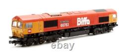 Graham Farish'n' Gauge 371-399 Biffa Red Gbrf Class 66 The Flying Dustman Loco