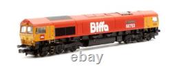 Graham Farish'n' Gauge 371-399 Biffa Red Gbrf Class 66 The Flying Dustman Loco