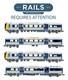 Graham Farish'n' Gauge 371-700 Silverlink'apollo' Class 350/1 Desiro 4-car Emu
