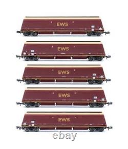 Graham Farish'n' Gauge 373-850a Rake Of 5 Ews 100t Hta Bulk Coal Hopper Wagons