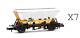 Graham Farish'n' Gauge 373-951 Rake Of 7 Hfa Mainline Hopper Wagons With Covers