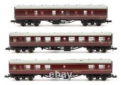 Graham Farish'n' Gauge 374-027b/102a/003 Rake Of 3 Assorted Br Maroon Coaches