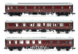 Graham Farish'n' Gauge 374-925a/161a/121a Rake Of 3 Assorted Br Maroon Coaches