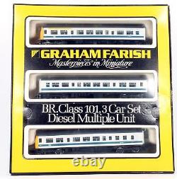 Graham Farish'n' Gauge Br White / Blue 3 Car Class 101 Dmu