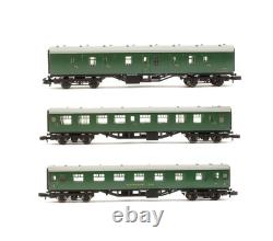 Graham Farish'n' Gauge Lot Of 3 Br Green Full Brake/open 2nd/restaurant Coaches