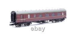 Graham Farish'n' Gauge Lot Of 3 Br Maroon Corridor/vestibule/brake Coaches