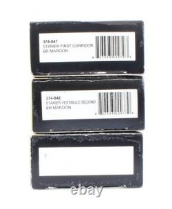 Graham Farish'n' Gauge Lot Of 3 Br Maroon Corridor/vestibule/brake Coaches