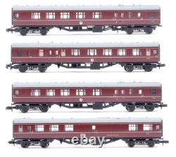 Graham Farish'n' Gauge Lot Of 4 Br Maroon Buffet/corridor Brake Coaches