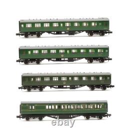 Graham Farish'n' Gauge Lot Of 4 Br Sr Green Brake End/mk1 Corridor Coaches