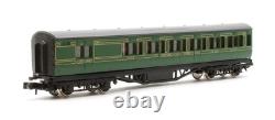 Graham Farish'n' Gauge Lot Of 4 Br Sr Green Brake End/mk1 Corridor Coaches