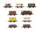 Graham Farish'n' Gauge Lot Of 9 Single/twin Vent/7 Plank/cement/brake Van Wagon