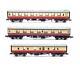 Graham Farish'n' Gauge Rake Of 3 Assorted Br Crimson Cream Mk1 Coaches