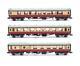 Graham Farish'n' Gauge Rake Of 3 Assorted Br Crimson/cream Coaches