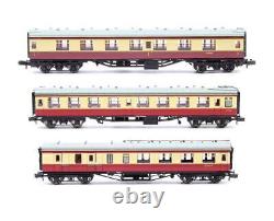 Graham Farish'n' Gauge Rake Of 3 Assorted Br Crimson/cream Mk1 Coaches