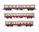 Graham Farish'n' Gauge Rake Of 3 Assorted Br Crimson/cream Mk1 Coaches