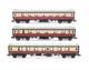 Graham Farish'n' Gauge Rake Of 3 Br Crimson/ Cream Assorted Stanier Coaches
