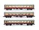 Graham Farish'n' Gauge Rake Of 3 Br Crimson/cream Assorted Mk1 1st Open Coaches