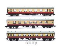 Graham Farish'n' Gauge Rake Of 3 Br Crimson/cream Assorted Mk1 1st Open Coaches