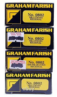 Graham Farish'n' Gauge Rake Of 4 0802 Regional Railways Mk2 Tso2e Coaches