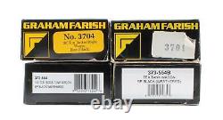 Graham Farish'n' Gauge Rake Of 4 Assorted 100t Fuel Tank Wagons Weathered