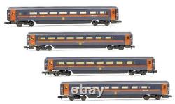 Graham Farish'n' Gauge Rake Of 4 Assorted Gner Orange And Blue Mk3 Coaches