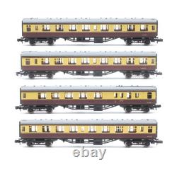 Graham Farish'n' Gauge Rake Of 4 Br Crimson/crm Assorted Corridor/brake Coaches