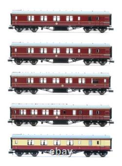 Graham Farish'n' Gauge Rake Of 5 1x Br Crimson/cream & 4x Lms Crimson Coaches