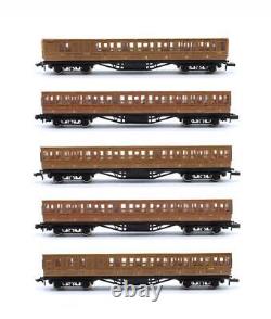 Graham Farish'n' Gauge Rake Of 5 Assorted Lner Teak Suburban Coaches