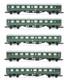 Graham Farish'n' Gauge Rake Of 5 Br Mk1 Sr Green Open 2nd Coaches