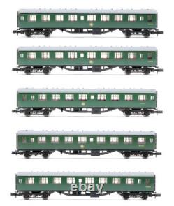 Graham Farish'n' Gauge Rake Of 5 Br Mk1 Sr Green Open 2nd Coaches