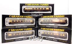 Graham Farish'n' Gauge Rake Of 5 Br Umber & Cream Mk1 Pullman Cars (10d)