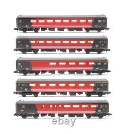 Graham Farish'n' Gauge Rake Of 5 Virgin Red/black Assorted Mk2 Coaches