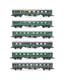Graham Farish'n' Gauge Rake Of 6 Sr Green Assorted Coaches