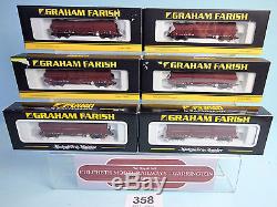 Graham Farish'n' Rake 6x 373-826/5 104t Ews Steel Strip Carrier Wagons #358