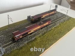 Graham Farish n gauge Class 66 098/111 DB Cargo Ex EWS Livery Both Motorised