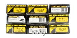 Graham Farish'n'gauge Rake Of 9 Assorted Cement & Hopper Wagons